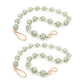Green Glass and Wood Bead Garland (Set of 2)