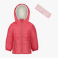 London Fog - Girls Zip-front Hooded Mid Cinch Puffer Jacket