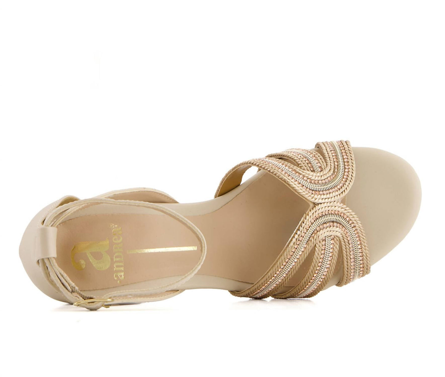 Andrea - Women's Medium Heel Ankle Strap Sandals