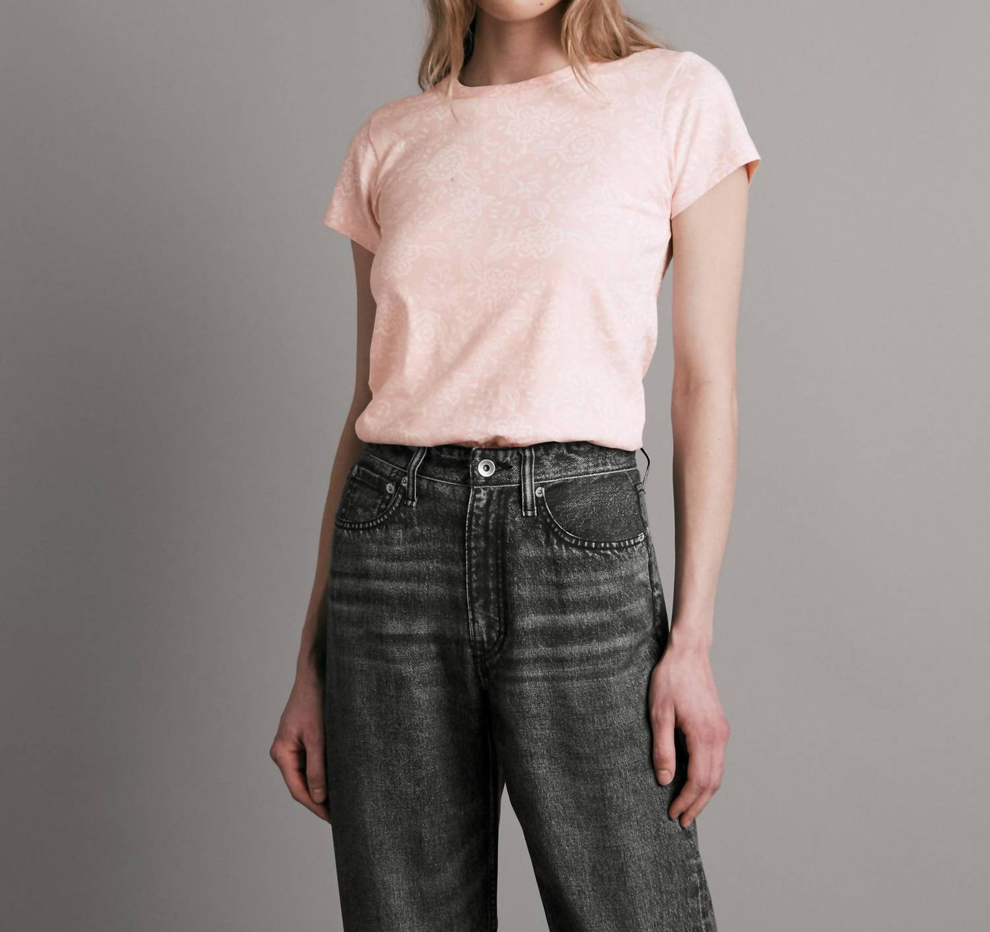 Rag & Bone - RUSSIAN FLORAL SHORT SLEEVE TEE