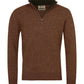 Barbour Men's Nelson Essential Quarter Zip Sweater - Sand Brown