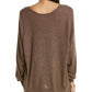 Project Social T - ISABEL COZY RIB NOTCH NECK RELAXED TUNIC
