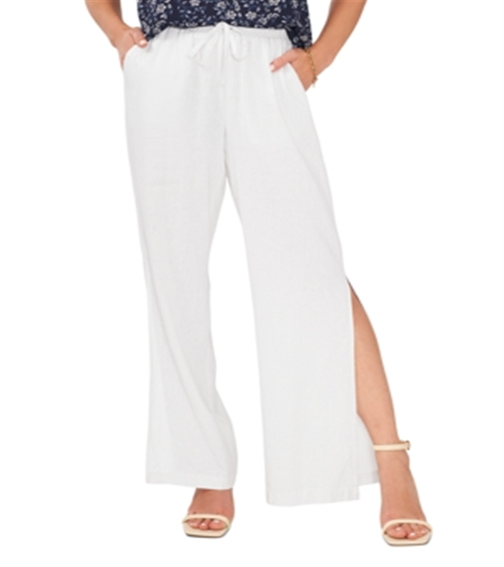 Vince Camuto Wide Leg Side Slit Pants White Size XS