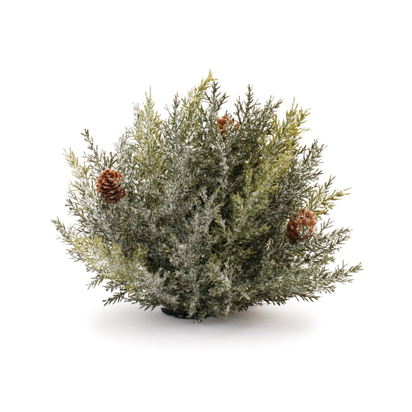 Icy Pine Half Orb with Pinecones (Set of 2)