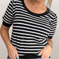 Anniewear - Quinn Striped Puff Top