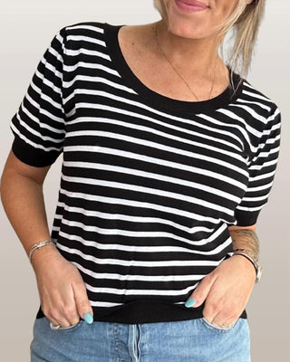 Anniewear - Quinn Striped Puff Top