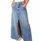 Free People - Come As You Are Denim Maxi Skirt