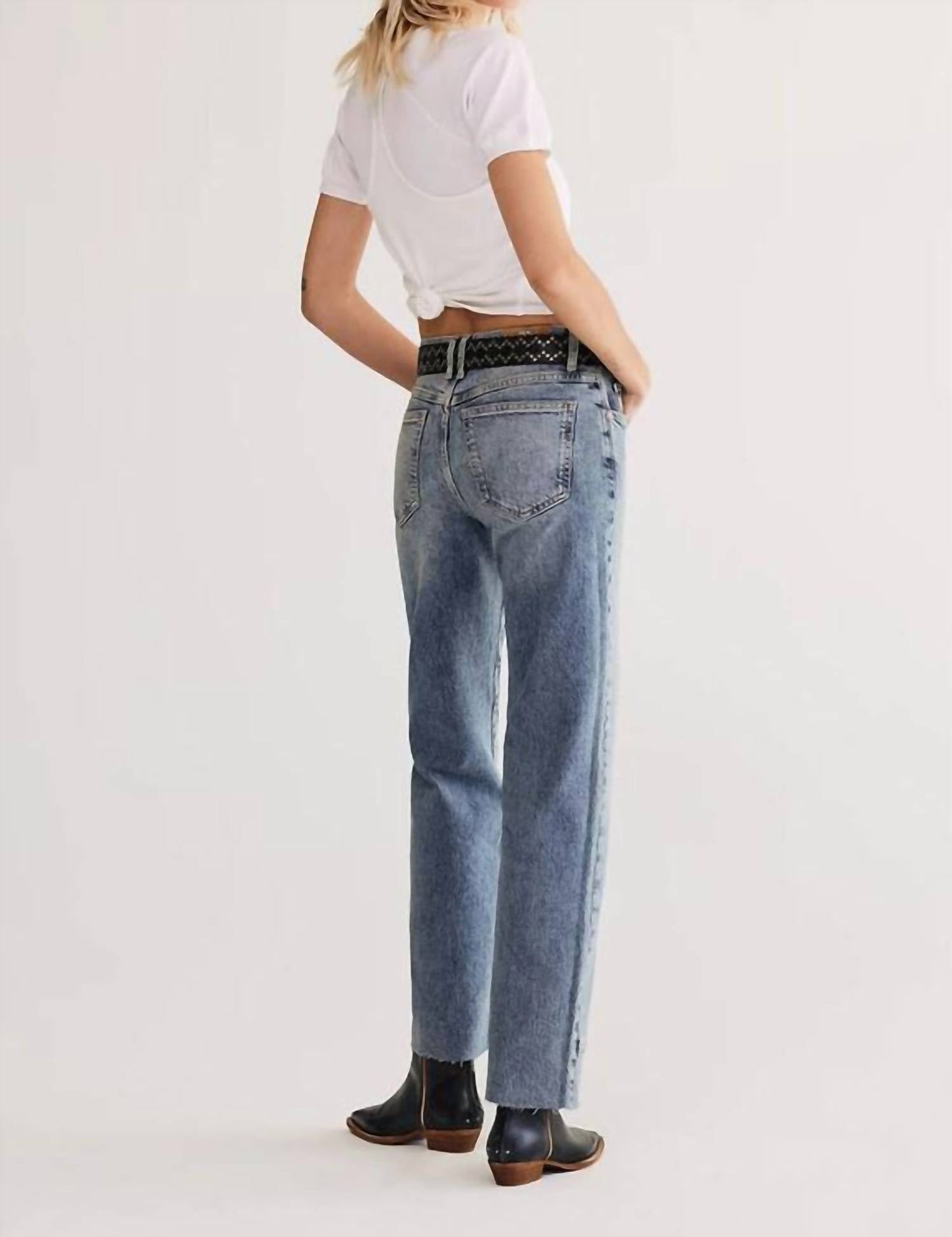 Free People - Risk Taker Midrise Straight Jeans