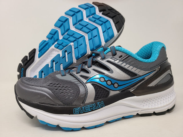 Saucony Women's Redeemer ISO 2 Running Shoe Gray/Blue Size 5 B(M) US