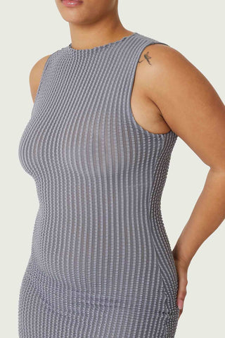 Find Me Now - Addison Seersucker Midi Dress