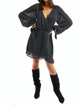 Allison New York - Velvet Draped Dress