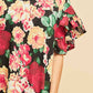 Entro - Floral Ruffle Sleeve Mini Dress