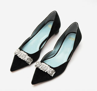 Frances Valentine - Women's Paula Velvet Mini Block Heel