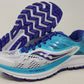 Saucony Women's Ride 10 Running Shoes White/Blue Size 5 B(M) Us