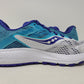 Saucony Women's Ride 10 Running Shoes White/Blue Size 5 B(M) Us