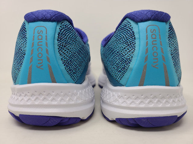 Saucony Women's Ride 10 Running Shoes White/Blue Size 5 B(M) Us