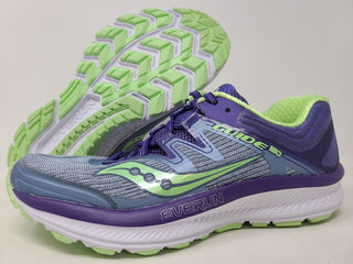 Saucony Women's Guide Iso Running Shoe Fog/Purple Size 5 B(M) Us