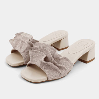 Shu Shop - Frances Ruffle Slide Sandal