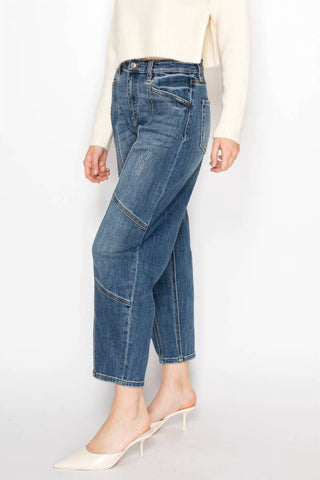 Artemis Vintage - High Rise Relaxed Barrel Jeans
