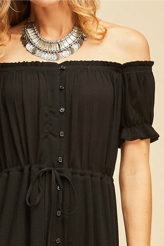 Entro - Off the Shoulder High Low Dress