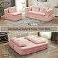 Multi Functional Sectional Sofa Bed With Independent Chaise Lounge And Functional Blanket
