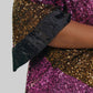 -Bl^Nk- - Sequin 3/34 Sleeve Duster - Plus