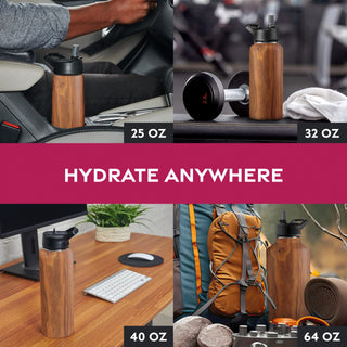 Insulated Sports Water Bottle with Straw