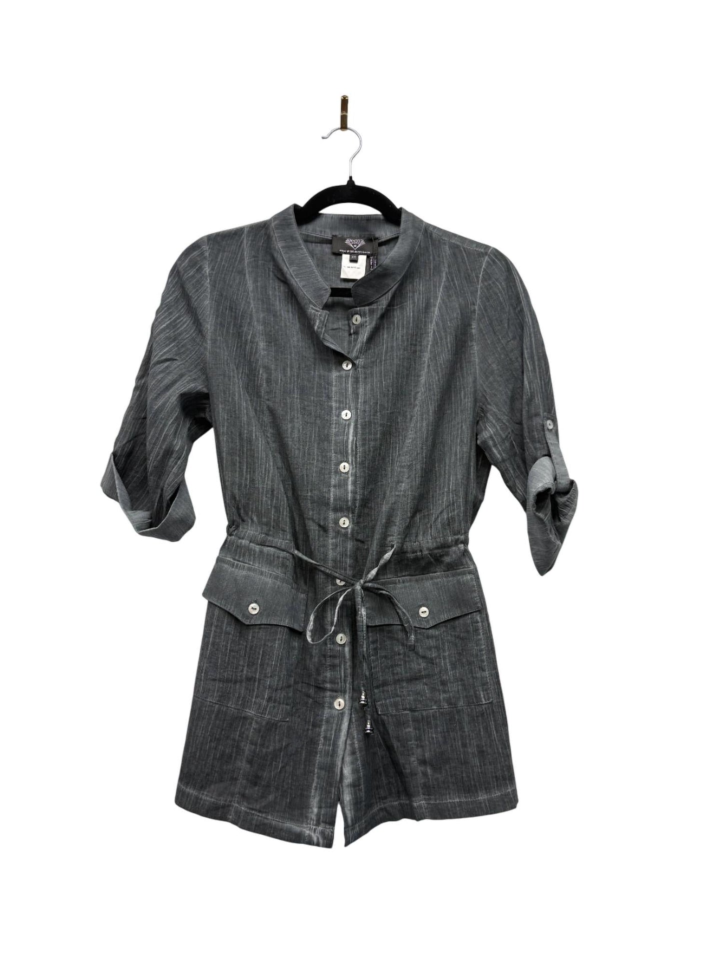 Angel - Women's Button-front Oil-washed Shirt