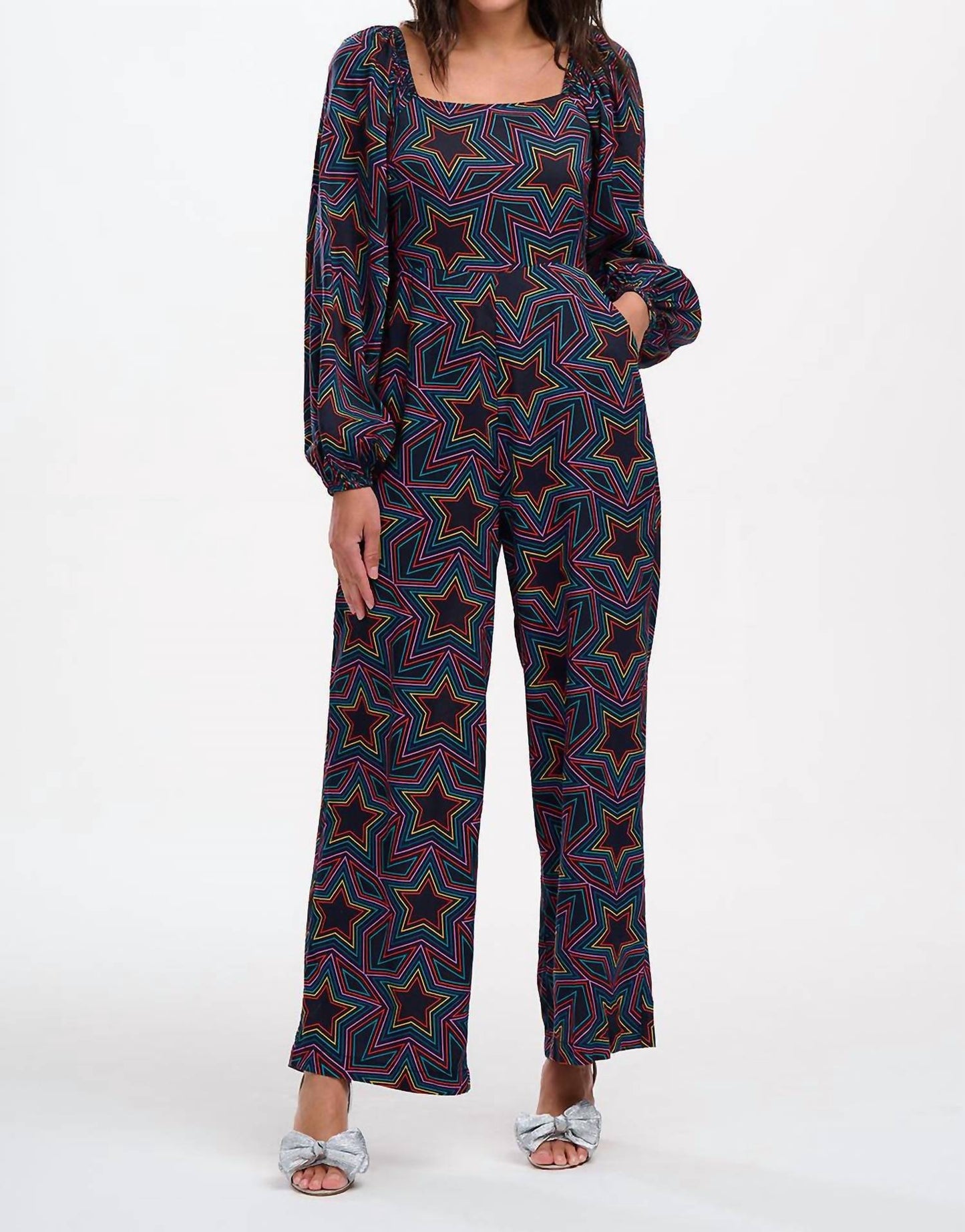 Sugarhill - Hestia Shirred Jumpsuit