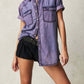 Free People - Short With It Denim Top