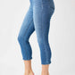 Judy Blue - High Waist Cool Denim Pull On Capri