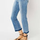 Judy Blue - Mid Rise Release Hem Cropped Boot