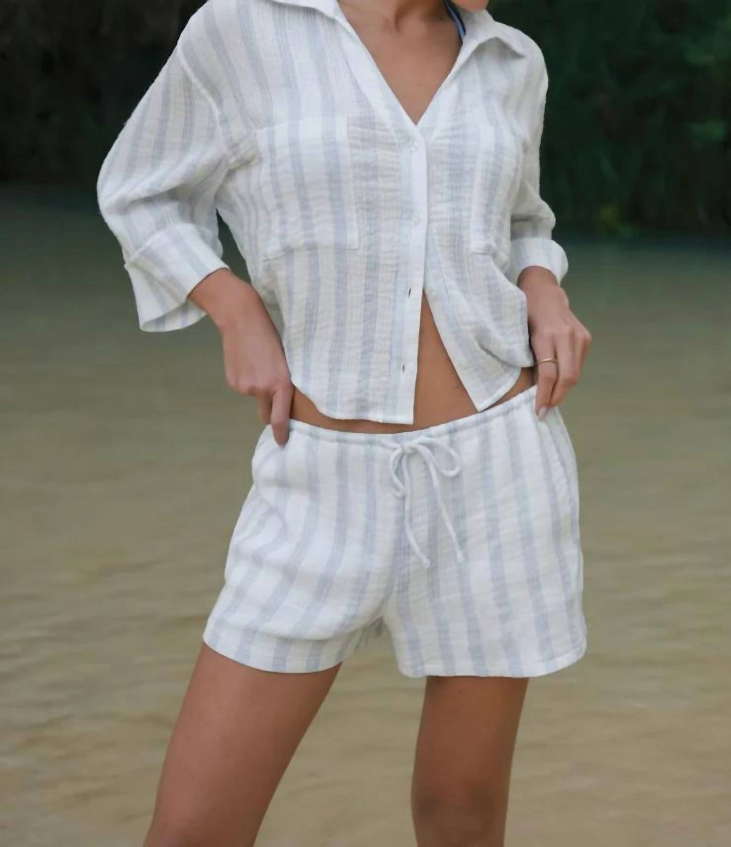 Z Supply - Daylight Striped Airy Gauze Short