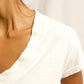 Perfectwhitetee - Women's Alanis V Neck Bright Top
