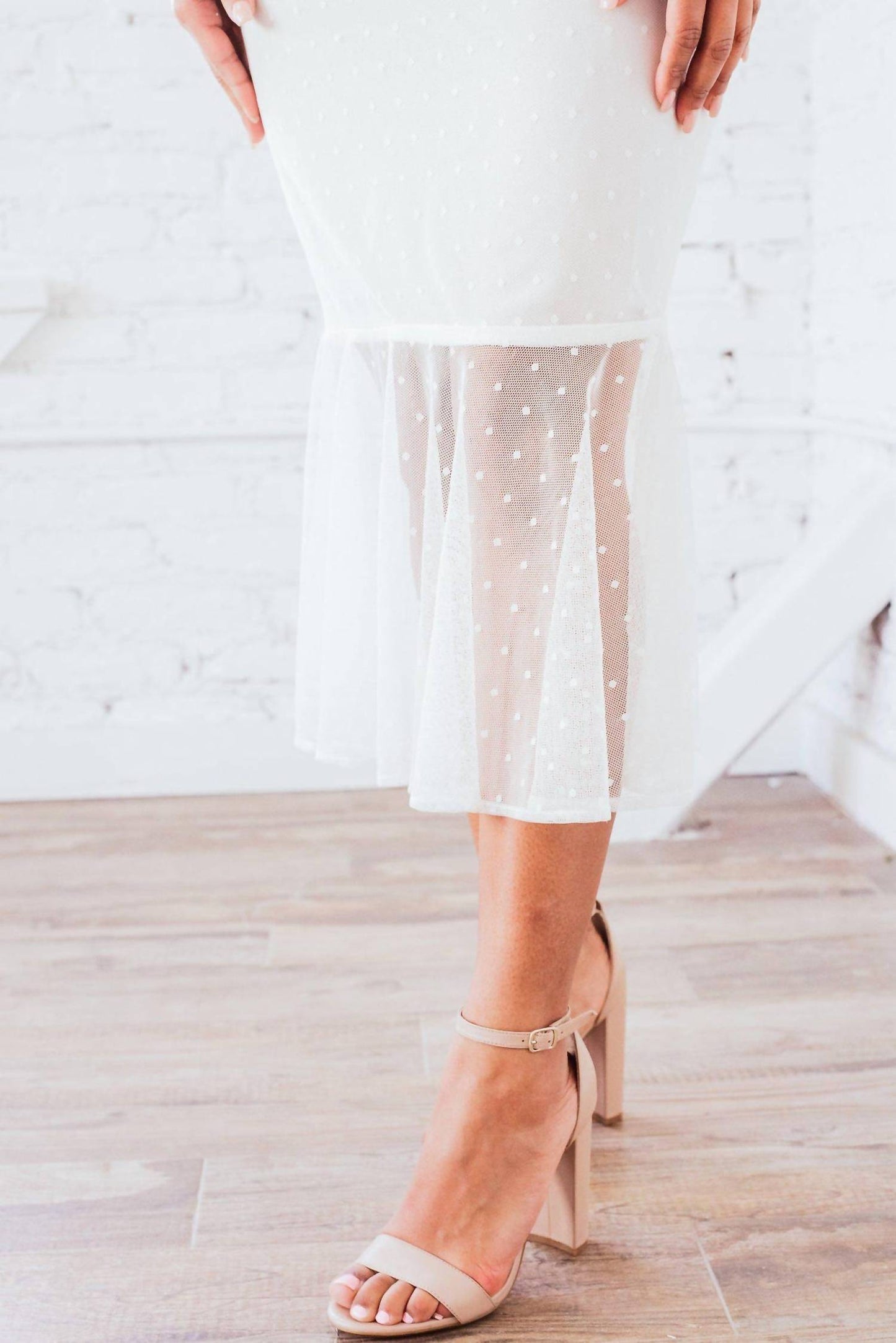 Ariti Kaziris - Long Sleeve Sheer Lace Dress