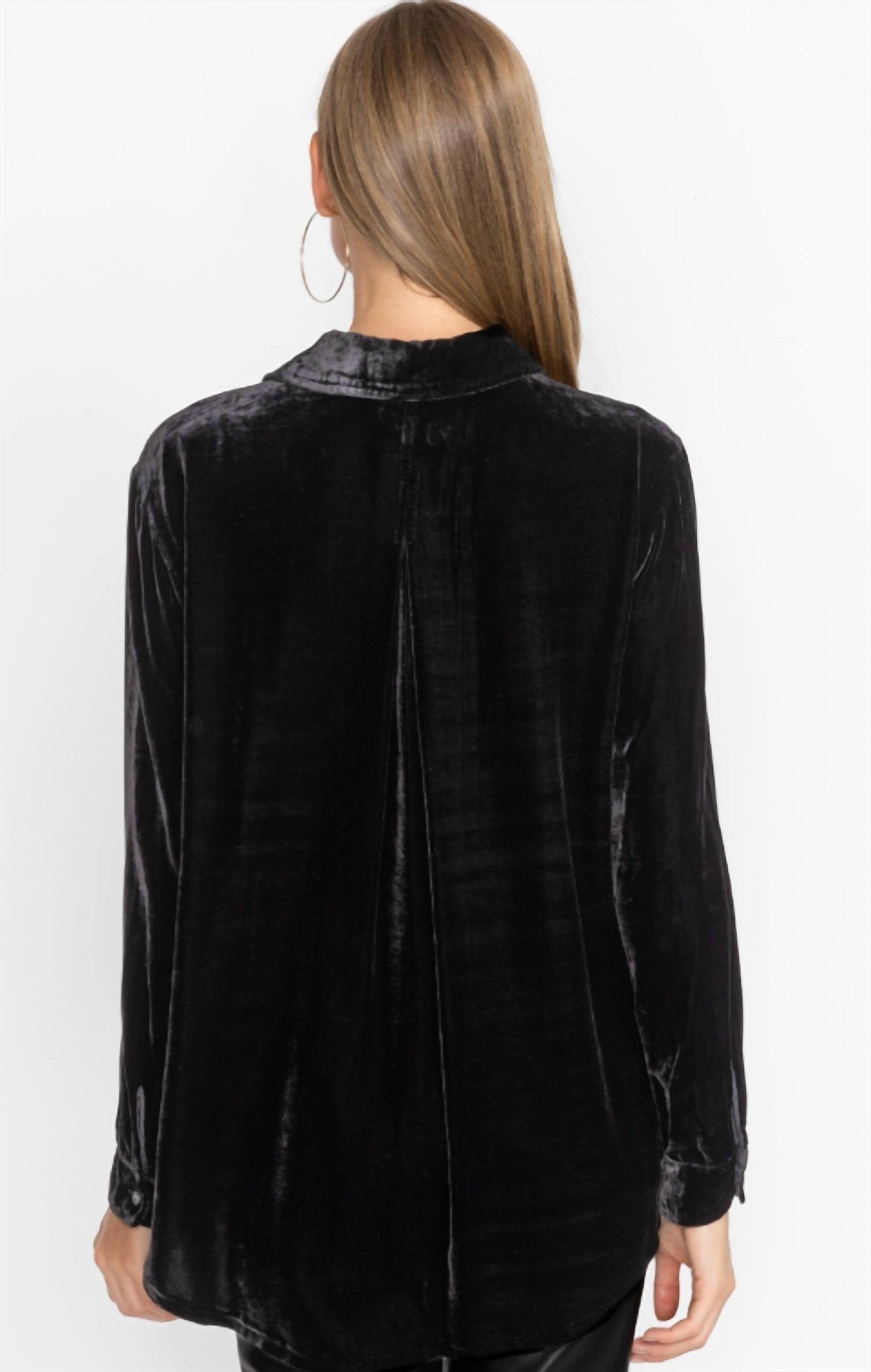 Johnny Was - Sidonia Velvet Oversized Pleat Shirt