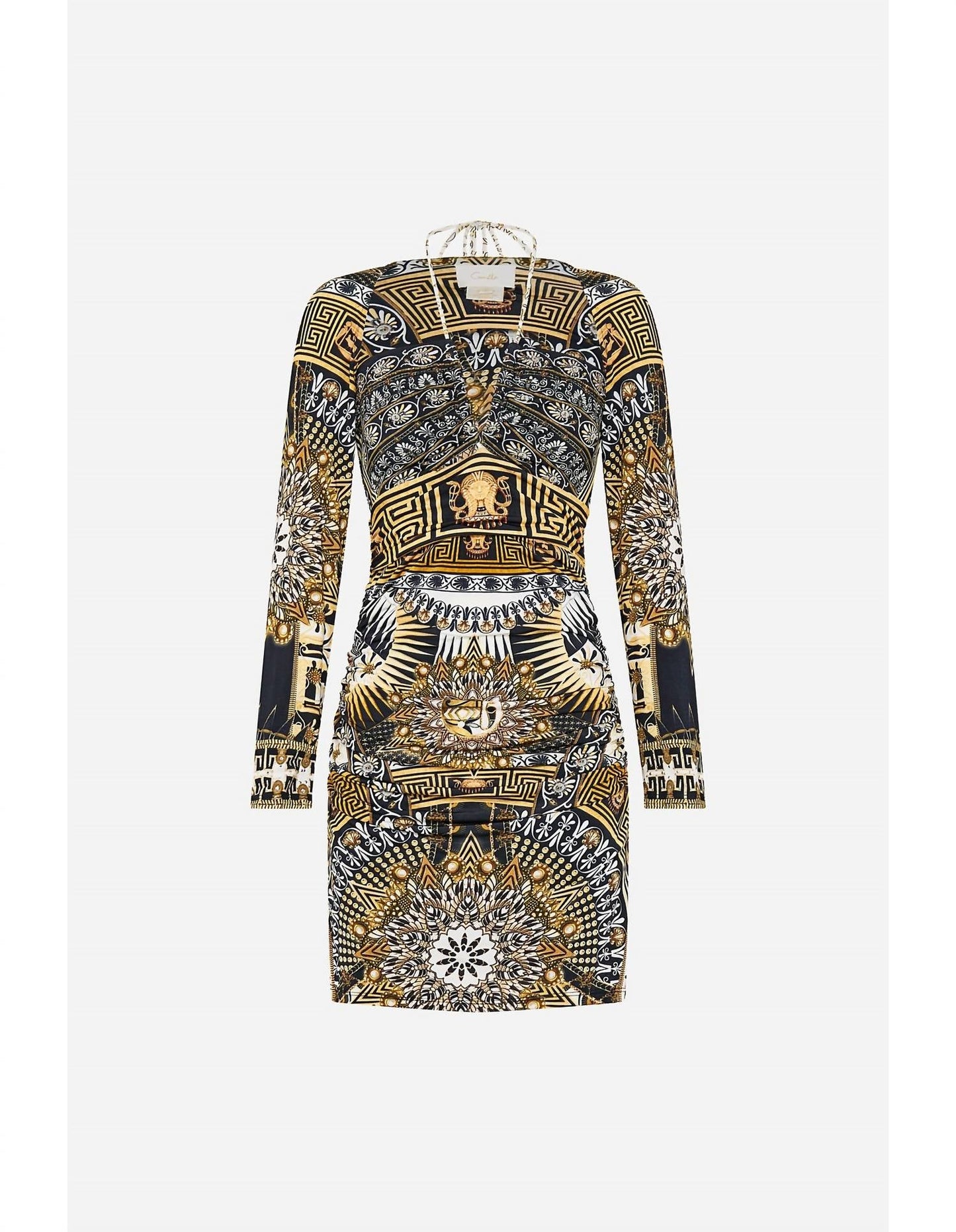 Camilla - Short Cut Out Jersey Halter Neck Dress