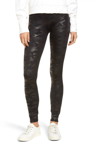 Spanx - Faux Leather Camo Leggings