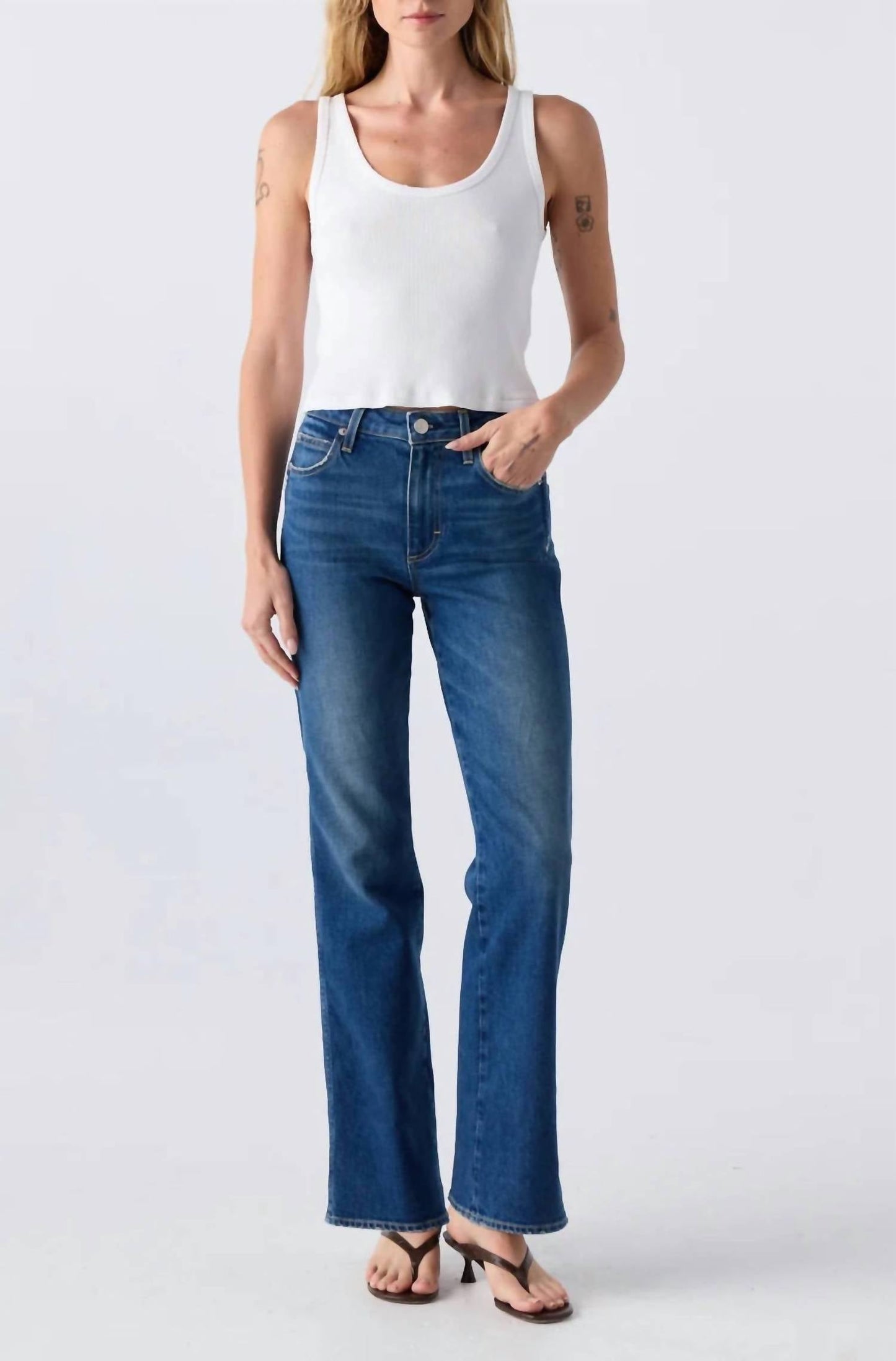 Amo - Rosa Flare Jeans