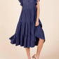 Mittoshop - Solid Tiered Midi Dress