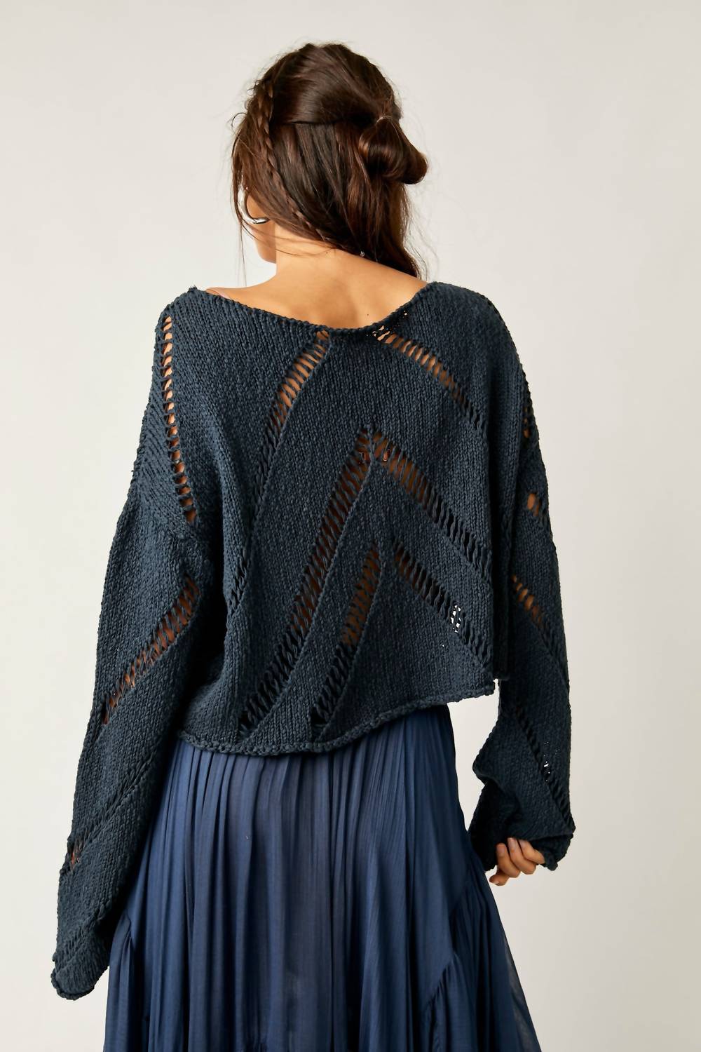 Free People - Hayley Boatneck Long Sleeve Sweater