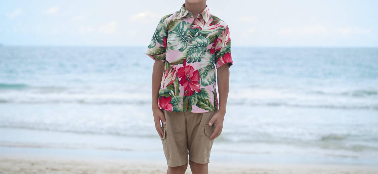 Coradorables - Boys Royal Hawaiian Short Sleeve "kalani" Aloha Shirt
