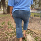 Judy Blue - Women's High Waist Embroidered Pocket Cropped Jeans