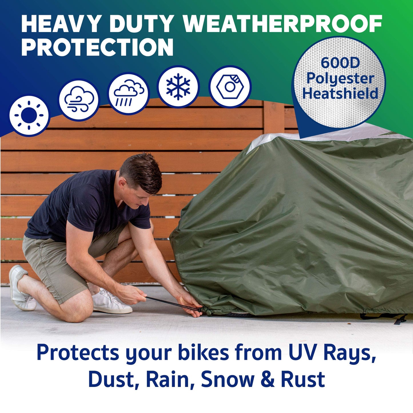 Waterproof Bike Cover for Outdoor Storage