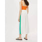 Topshop - Pleated Wide Leg Crop Pants with Side Stripes