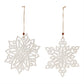 Wood Cut-Out Snowflake Ornament (Set of 24)