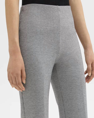 Theory - Cropped Kick Pants Houndstooth Jersey Cropped Kick Pants
