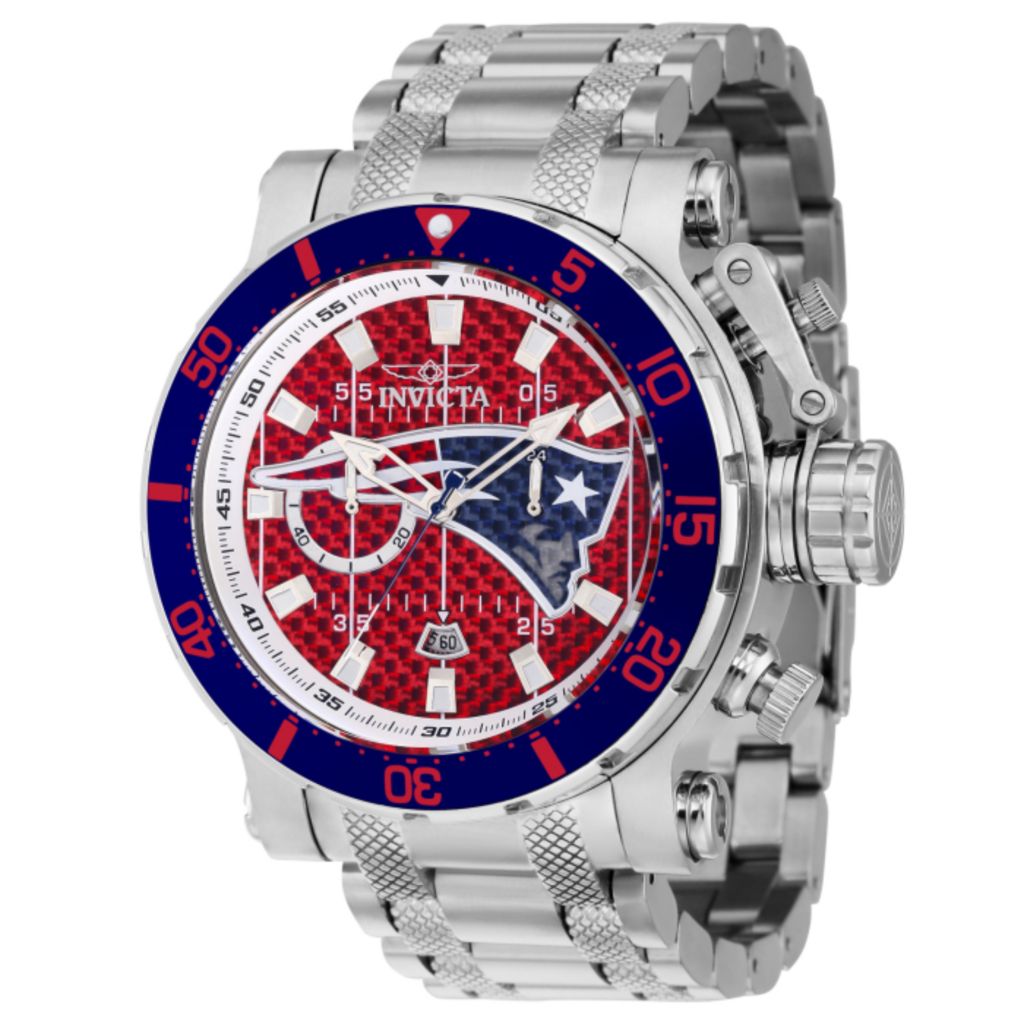 Invicta NFL Coalition Forces 52mm Quartz Chrono Glass Fiber Dial