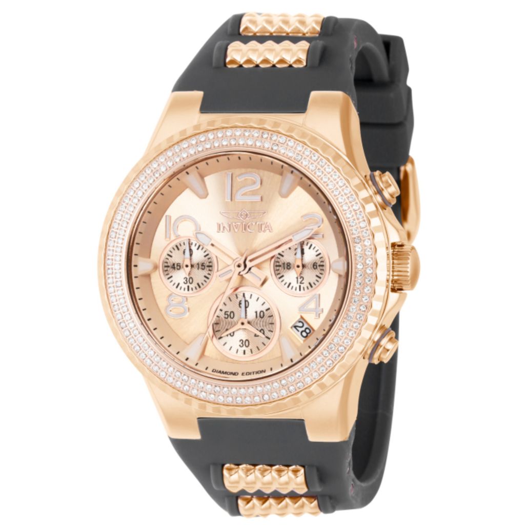 Invicta Pro Diver Women's Quartz Chrono 0.66ctw Diamond Watch