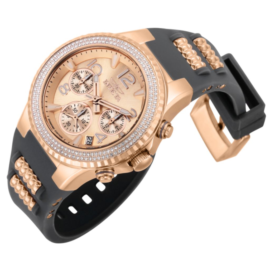 Invicta Pro Diver Women's Quartz Chrono 0.66ctw Diamond Watch